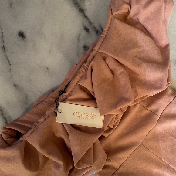 CLUB L LONDON PINK JUMPSUIT - Picture 2 of 3